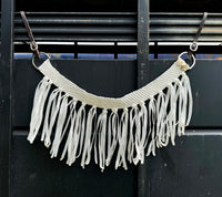 White Fringe Tripping Collars