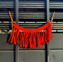Neon Orange Fringe Tripping Collars